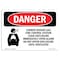 Signmission Safety Sign, OSHA Danger, 3.5" Height, 5" Width, Carbon Dioxide Gas Fire, Landscape OS-DS-D-35-L-2169 - alternate 1